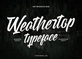 Weathertop Script Typeface