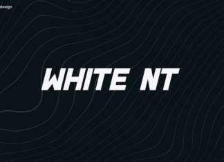 White NT Display Font