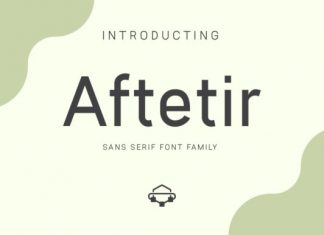 Aftetir Sans Serif Font