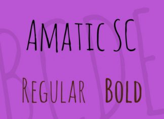 Amatic SC Script Font