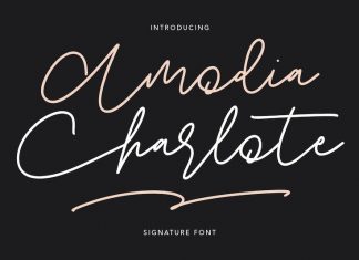 Amodia Charlote Handwritten Font