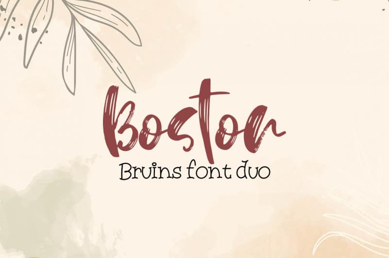 Boston Bruins font