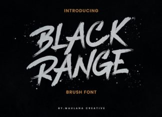 Black Range Brush Font