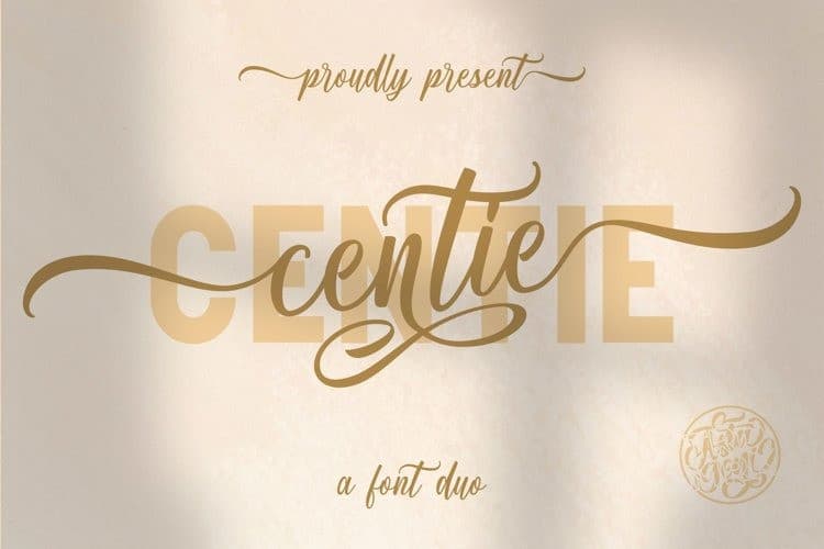 Centie Calligraphy Font