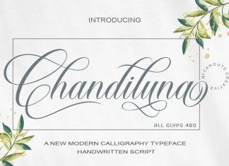 Chandiluna Calligraphy Font