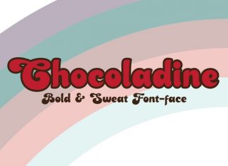 Chocoladine Display Font