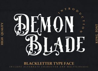 Demon Blade Blackletter Font