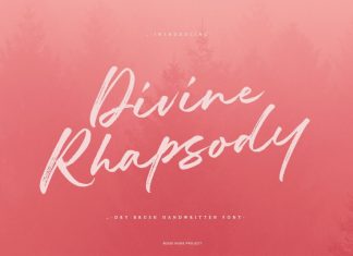 Divine Rhapsody Brush Font