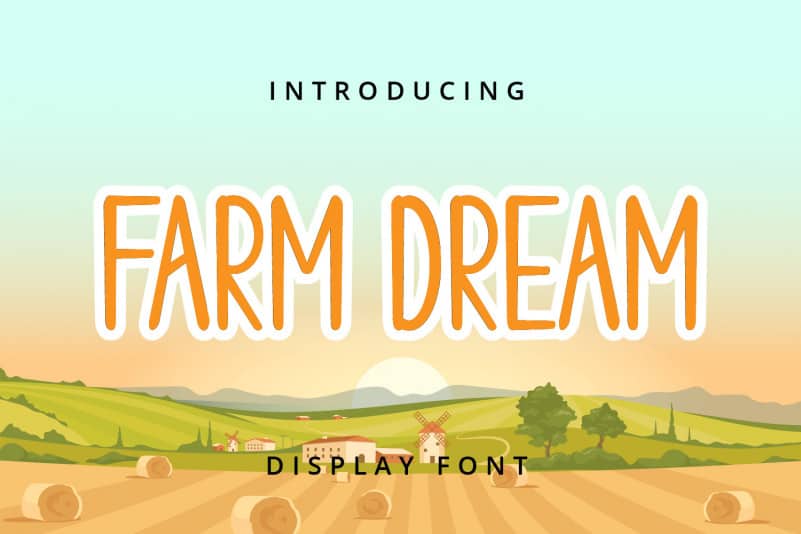 Farm Dream Display Font
