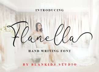 Flanella Handwritten Font
