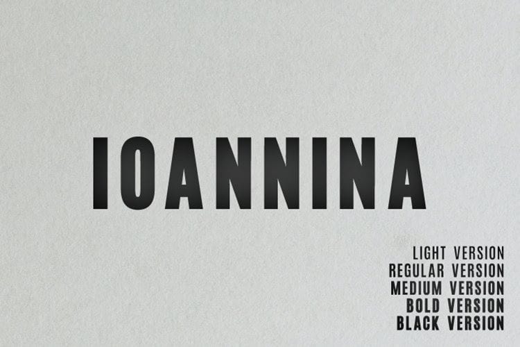 Ioannina Sans Serif Font