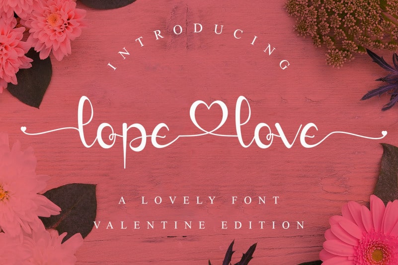 lopelove Calligraphy Font