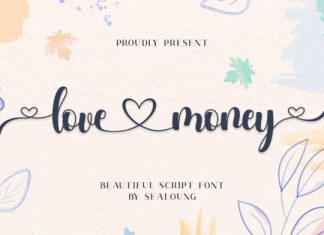 Love Money Calligraphy Font