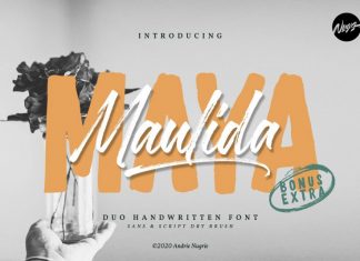 Maulida Maya Brush Font