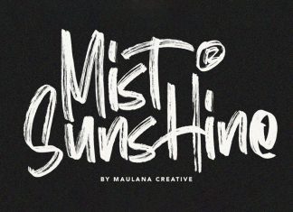 Mist Sunshine Brush Font