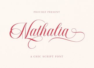Nathalia Calligraphy Font