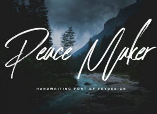 Peace Maker Brush Font