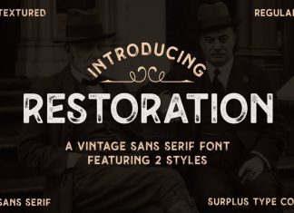 Restoration Display Font