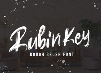 Rubin Key Brush Font