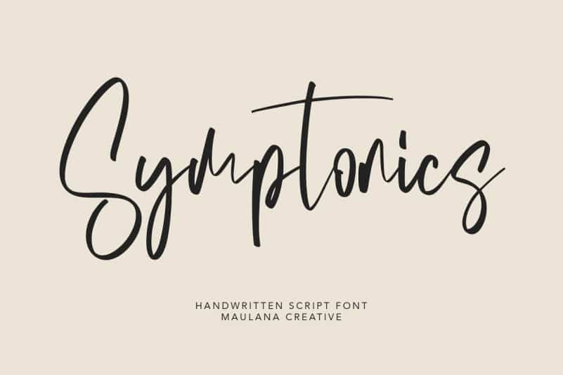 Symptonics Script Font