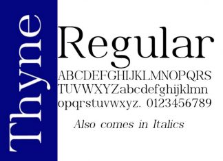 Thyne Serif Font