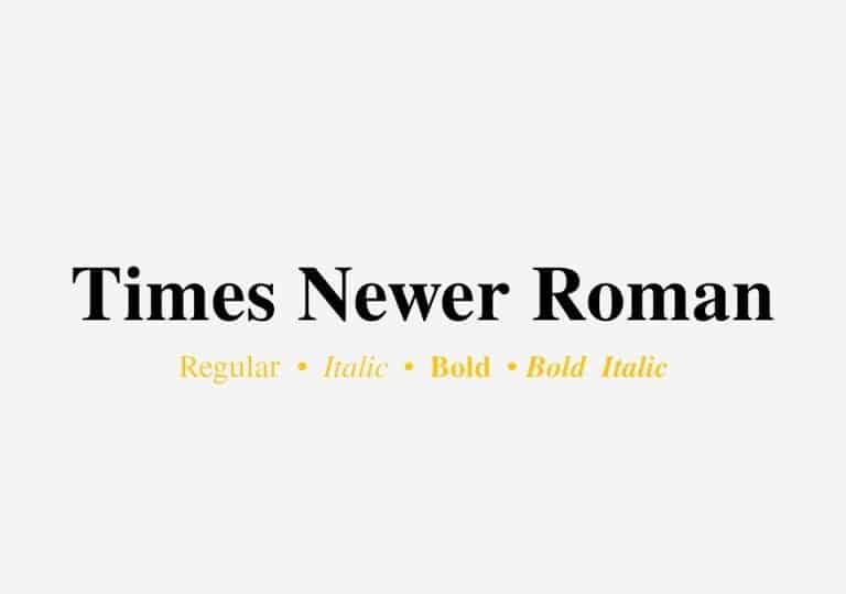 Times Newer Roman Serif Font - Download Free Font