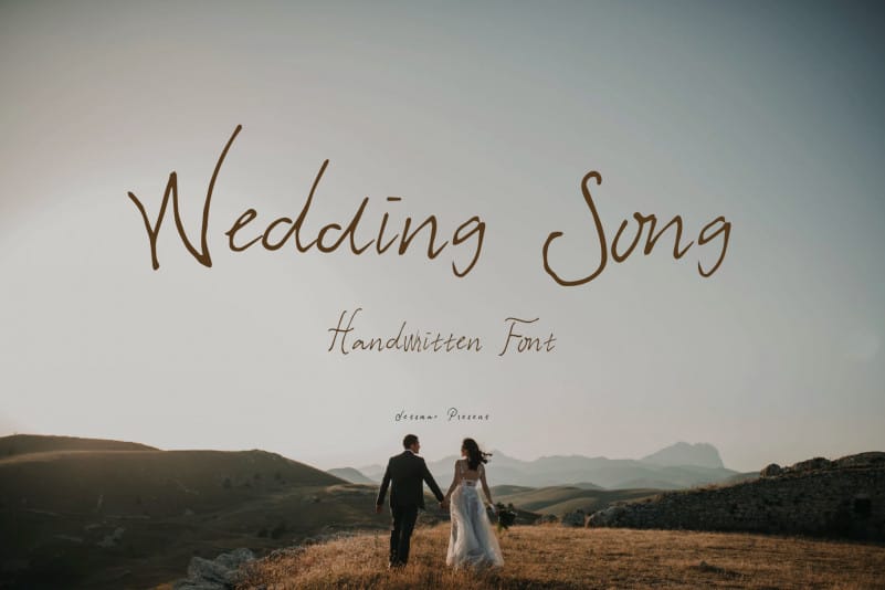 Wedding Song Handwritten Font