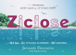 Ziclose Sans Serif Font