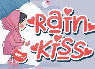 Rain Kiss Display Font