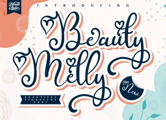Beauty Melly Calligraphy Font