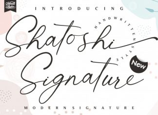 Shatoshi Signature Script Font