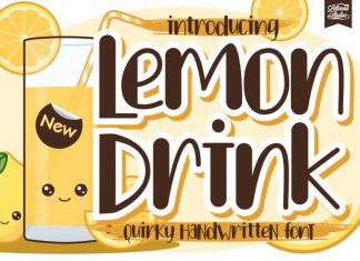Lemon Drink Display Font