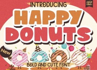 Happy Donuts Display Font