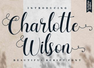 Charlotte Wilson Calligraphy Font