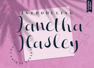 Janetha Hasley Script Font