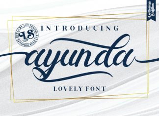 Ayunda Calligraphy Font