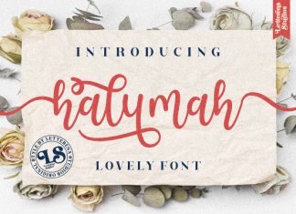 Halymah Calligraphy Font