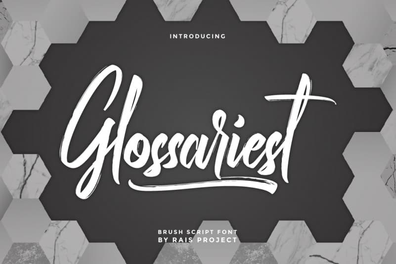 Glossariest Brush Font