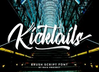 Kicktails Brush Font