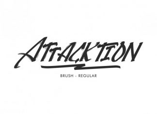 Attacktion Brush Font