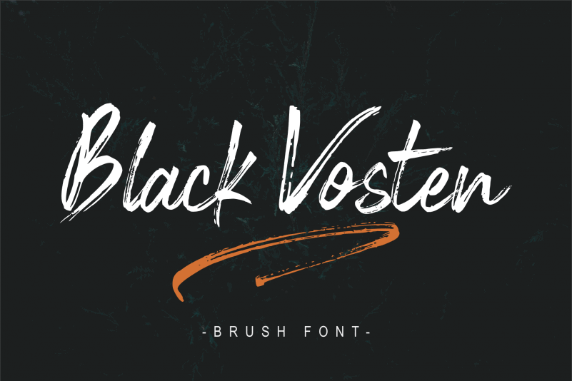 Black Vosten Font Befonts Com