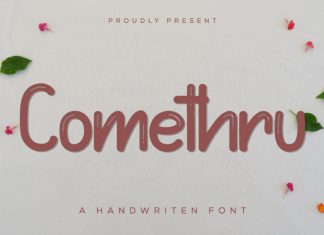 Comethru Display Font