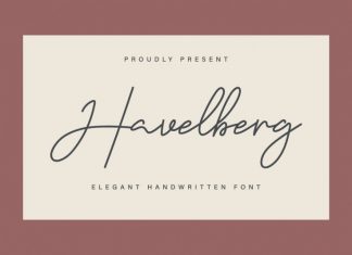 Havelberg Signature Font