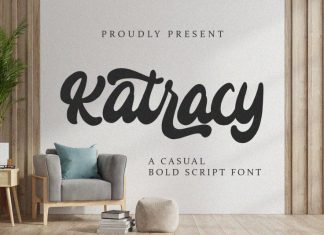 Katracy - Bold Script Font