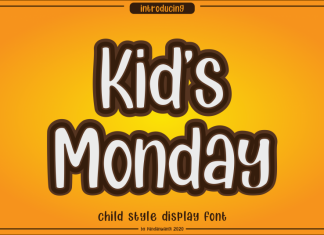 Kids Monday Display Font