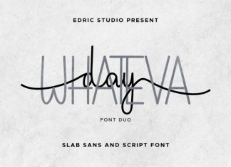 Whateva Day Font Duo