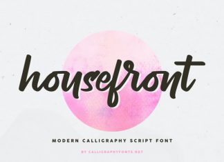 Housefront Script Font