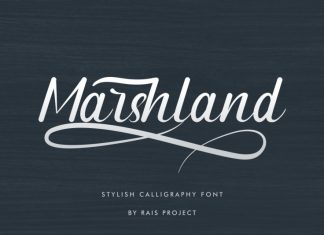 Marshland Calligraphy Font