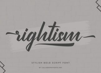 Rightism Script Font
