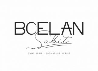 Boelan Sabit Font Duo